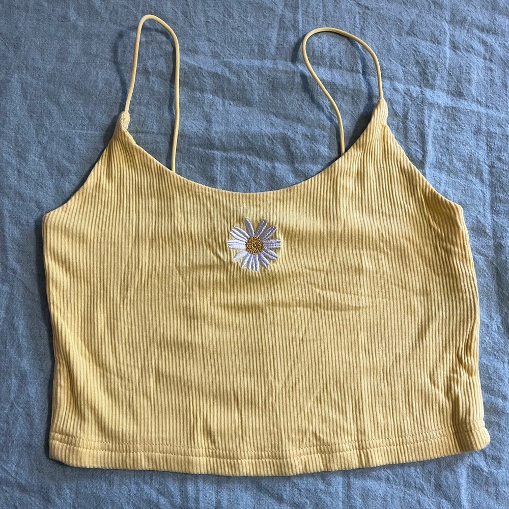 Yellow Daisy Crop Top